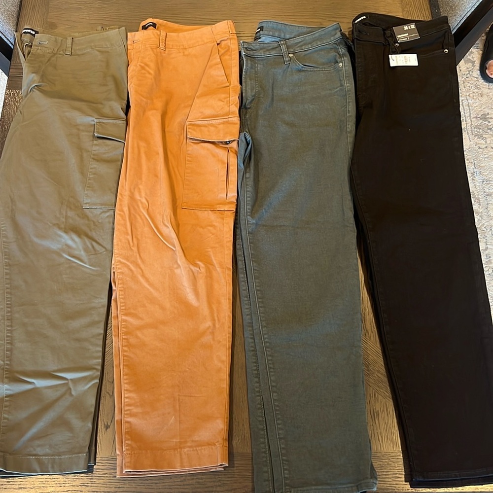 4 Express Men’s Slim Straight pants and jeans